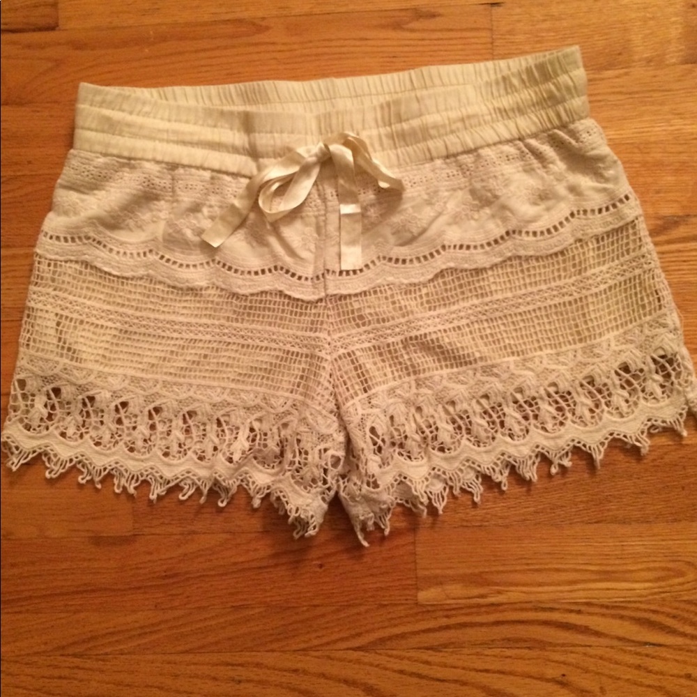 Crochet lace shorts